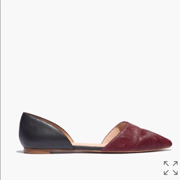 Madewell Shoes - Madewell d’orsay flats leather and burgundy
